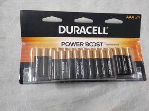 lot 111 image: 24 Duracell Power Boost AAA Batteri...