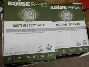 lot 119 image: Boise 4500 Sheets White 8.5 x 11 C...