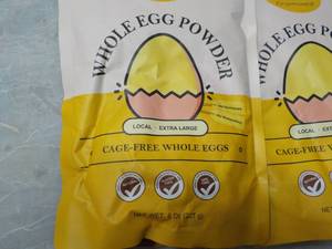 lot 163 image: 4 pkgs 8 oz Whole Egg Powder -best ...