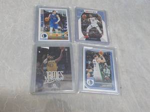 lot 191 image: 4 Sports Trading Cards - Lebron Jam...