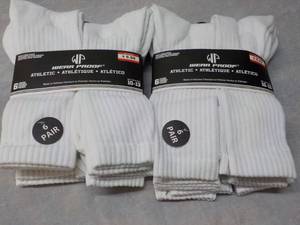 lot 224 image: 12 pair Wear Proof White Athletic S...