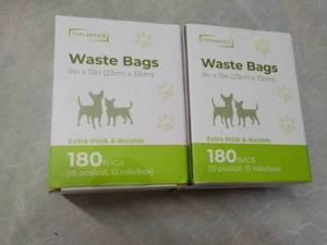 lot 257 image: 2 Boxes 180 Bags each Pet Waste Bag...