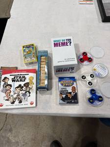 Games, Fidget Spinners & Coloring Book Lot