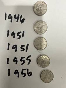 lot 0945 image: Canadian Silver Dimes Lot