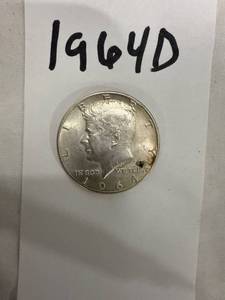 lot 0953 image: 1964 D Kennedy Half Dollar