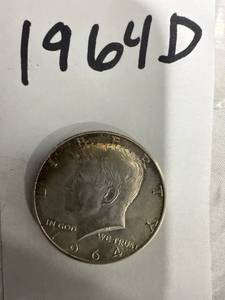 lot 0957 image: 1964D Kennedy Half Dollar