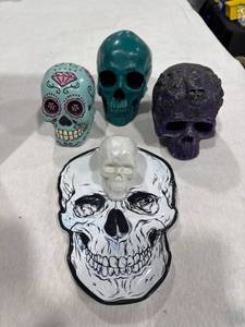 lot 0979 image: Assorted Decorative Skull Collection