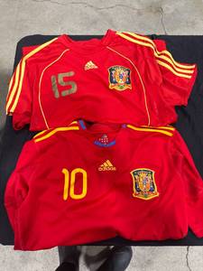lot 0988 image: Spain National Team Jerseys (2)