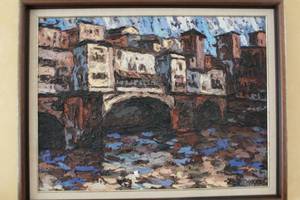 lot A-82 image: Framed Impasto Oil Painting Signed A. Nocera 37x30