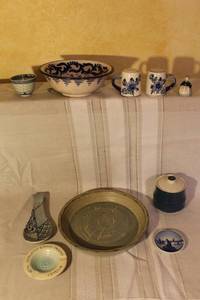 lot 104 image: Collection of Decorative Ceramic and Porcelain Kitchenware with Blue Patterns