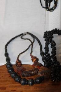 lot 144 image: Collection of Beaded and Wooden Necklaces