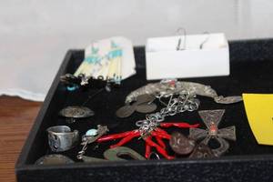 Collection of Vintage Sterling Silver and Mixed Metal Jewelry with Earrings and Brooches