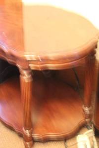 lot 189 image: Wood and Metal Standing Quilt Rack