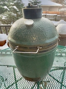 lot A-359 image: Big Green Egg Large Ceramic Grill and Smoker