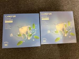 lot 92 image: 2 X 60Ct Packs Of Carefor Portable Mouthwash