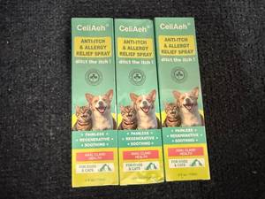 lot 100 image: 3 Packs Of Anti-ItchAllergy Relief Pet Spray