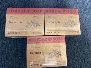 lot 102 image: 3 X 2Ct Packs Of Kojic Acid Soap - Tumeric
