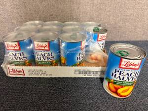 lot 219 image: Canned Halved Peaches