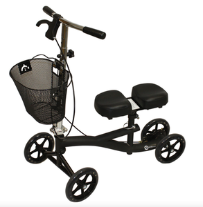 lot 69 image: Roscoe Medical Roscoe Knee Scooter (Black) (Missing 1 wire lock pin)