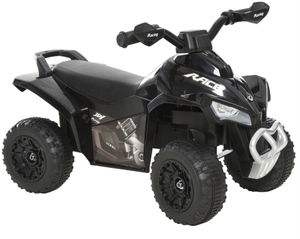 lot 419 image: Aosom NO Power Kids Ride On Push Car, Ride Racer, Foot-to-floor Sliding Car, Walking ATV Toy with Music, Lights, for 1.5-3 Years Old, Black (Maybe Missing Hardware)