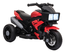lot 427 image: Aosom 6V Kids Motorcycle Toddler Ride-on Toy, High-Traction Battery-Operated Mini Electric Motorbike with ForwardReverse Switch, Music, Headlights, Horn, Red (Maybe Missing Hardware)