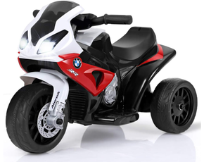 lot 327 image: Costzon Kids Electric Ride on Motorcycle, Licensed BMW 6V Battery Powered Toy wHeadlights &Music, Pedal, 3 Wheels for Children Boys & Girls (Dark Red)