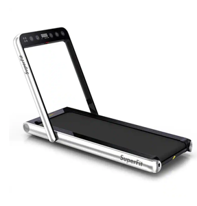 lot 31 image: Costway - 4.75HP 2 In 1 Folding Treadmill WRemote APP Control - Silver