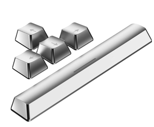 lot 436 image: LOT OF 15 North Key Cap Silver Metallic Packs - Elements