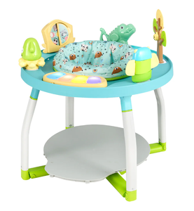 lot 198 image: Costway 5-in-1 Baby Activity Center Interactive Bounce Seat with Removable Toys-Blue (Missing Instructions)