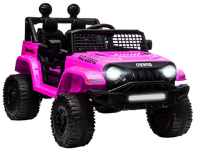lot 199 image: BKIRNP 12V Ride On Car, Electric Car for Kids, 12V Ride on Toys, Kids Cars with 3 Speeds Adjustable wBluetooth, Spring Suspension, AUX Port-Pink (Slightly Used, Missing Charger)