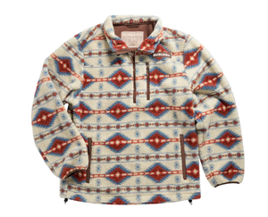 lot 143 image: Mens Burlebo Quarter Zip Arizona Aztec Mountain Fleece Sherpa AAZQZ Size L