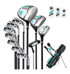 Costway 12 PCS Women's Complete Golf Club Set Left Hand 460CC #1 Driver & #3 Fairway Green