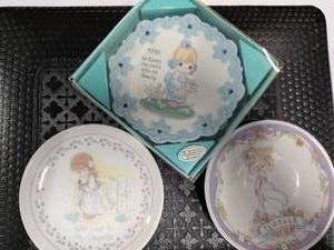 lot 45 image: Lot of Three Precious Moments Small Decorative Plates 4.5 Collectibles