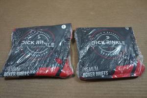 lot 61 image: 2 Dick Rinkle Mens Boxer Briefs - Large