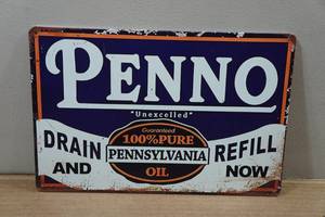 lot 146 image: Novelty Metal Sign - Penno