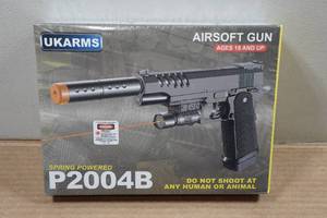 lot 155 image: UkArms P2004B Airsoft Pistol with Laser Sight