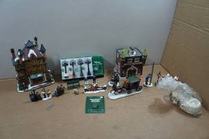 lot 163 image: Assorted Department 56 Christmas Village Pieces