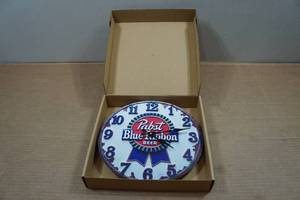 lot 165 image: Pabst Blue Ribbon Novelty Wall Clock