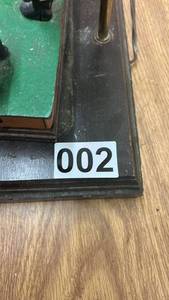 lot 2 image: Vintage Trick Dog Mechanical Bank Table Lamp