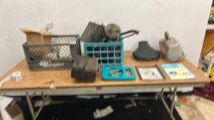 lot 21 image: Vintage Motorcycle and Vespa Parts Lot with Manuals and Accessories