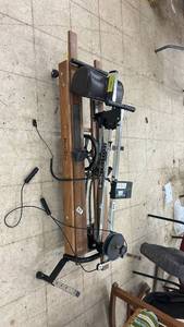 lot 37 image: NordicTrack Wooden Rowing Machine with Monitor