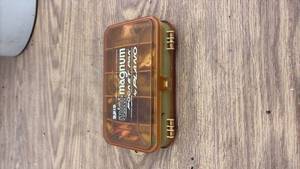 lot 57 image: Plano Mini Magnum Pocket Pak Tackle Box with Assorted Fishing Lures