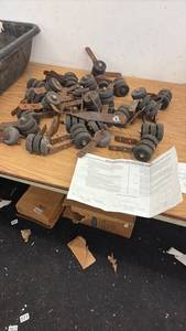lot 62 image: Large Lot of Dockmaster Boat Roller Brackets and Wheels
