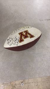 lot 103 image: Minnesota Golden Gophers Signed Football by Coach Jerry Kill