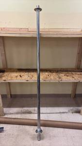 lot 110 image: Stainless Steel Industrial Support Pole with Flange Ends