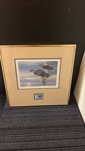 lot 469 image: 1987 South Carolina Migratory Waterfowl Stamp Print Framed Artwork