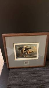 lot 475 image: Framed 1999-2000 Jim Hautman Federal Duck Stamp Print Collectors Edition