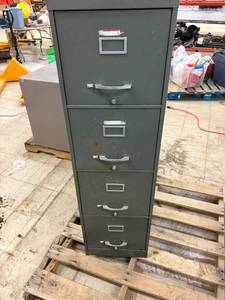 lot -10 image: Metal Vertical File Cabinet