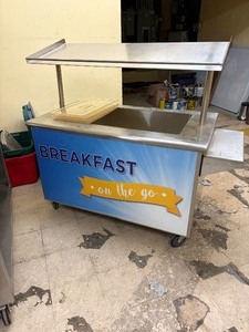 lot -53 image: Commercial Breakfast Food Cart  Display