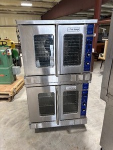 lot -62 image: Commercial Stainless Steel Convection Ovens  Double Stack